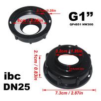 S60x6 Coarse Thread IBC Tank Tap Connecter X 1/2'' 3/4'' Water Coupling Adapter 1000L Garden Home Replacement Valve Fitting