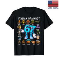 Italian Brainrot 67 Meme Funny Birthday Design Unisex T-Shirt Reprint 2XL