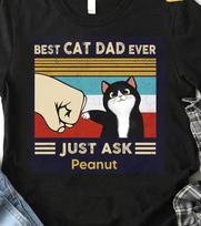 Best Cat Dad Ever Shirt Gift For Cat Dad Papa, Father's Day Cat Owner Shirt 3XL