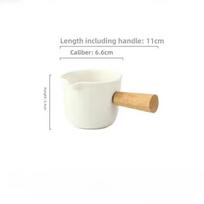 Nordic Minimalist Ceramic Milk Pitcher Creamer Jug with Handle for Latte Art Coffee Tea Home Kitchen Bar Gift