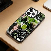 Singer Bad Guy Billie Eilish  Phone Case For iPhone 17,16,15,14,13,12,11 Plus,Pro Max,XS,Colored Silver Plated Inside Cover iPhone12PROMAX