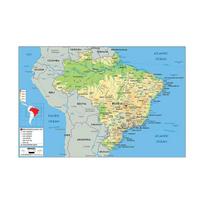 Anglijos Žemėlapis Brazilijos Žemėlapis Geografinis Žemėlapis Drobės Tapyba Svetainė Namų Dekoras Vaikų Mokyklinės Prekės 42*30cm