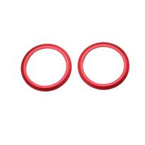 TESIN Aluminium Car AC Vent Outlet Cover Trim Air Conditioning Decorative Ring Stickers for Suzuki Jimny 2007-2017 raudona