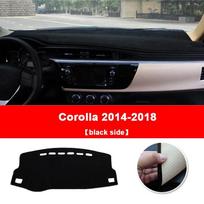 Skirta Toyota Corolla 2007-2012 2013 2014 2015 2016 2017 2018 LHD automobilio prietaisų skydelio dangtelis Venkite šviesos trinkelės Anti-UV Kilimėliai Priedai 07-13 Front Blue black