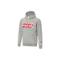 Puma X Super Mario Nintendo spausdintas megztas sportinis džemperis su gobtuvu vyriškas džemperis pilkas 589098-01 S gray