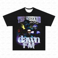 Real Rapper The Weeknd Retro Graphic T Shirt Men's Hip Hop Clothing Y2k Unisex Fashion Oversized Gangster Top Gift for Fan S