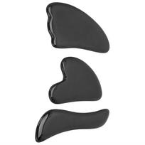 Professional Obsidian Face Massage Gua Sha Tool Portable Body Therapy Scraping Board Set