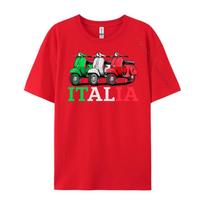 Italija Motoroleris Mopedas Motociklas Motociklininkas Kreminiai T marškinėliai Vyriškos dovanos Grafiniai T marškinėliai Streetwear T marškinėliai Laisvalaikio S