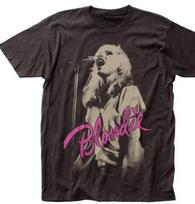 26 Blondie Mic Vyriški marškinėliai Juodi unisex marškinėliai M gray