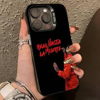 A-Anuel AA-Real Hasta La Muerte   Phone Case For iPhone 17,16,15,14,13,12,11 Plus,Pro Max,XS,Colored Silver Plated Inside Cover iPhoneXsMax