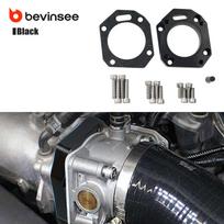 BEVINSEE Aluminum Dual Throttle Body Adapter (62/70mm) for Honda Civic/Integra Type R Civic Si, for Accord Euro R/TSX K20 K24