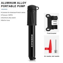RIDERACE Bike Pump Portable Mini Cycling Hand Air Pump High Pressure Ball MTB Road Bicycle Tire Inflator Schrader Presta Valve juoda