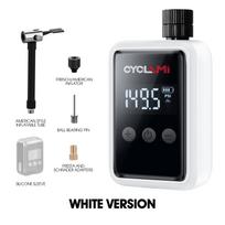 150PSI Portable Pocket Bike Electric Air Pump Schrader Presta Valve MTB MINI Rechargeable Compressor Tire Inflator CYCLAMI HW125 White Air Pump