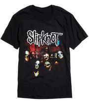 Slipknot SQUAD MASKS 100% Cotton T-shirt Mens Tees Top NWT Authentic & Licensed S įvairiaspalvis