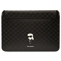Pokrowiec/Torba Karl Lagerfeld Saffiano Monogram Ikonik Sleeve  Na Laptop Do 14 , Czarna