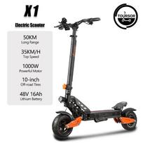 TOURSOR X1 Foldable Electric Scooter 1000W Motor 35 km/h 50km Range 48V/16AH Battery 10-inch Tires For Adults 1000W Motor 35 km/h