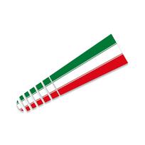 Automobilio variklio dangčio juostelė Vinilinė lipdukas Dangtis Italijos vėliavos linija Grafika Racing Sport Lipdukas Vandeniui atsparūs priedai Fiat 500 Abarth Green White Red