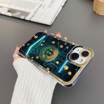 Bitcoin Phone Case For IPhone 16ProMax 16 15 13 14 12 11 Pro Max Mini Angel Eyes Soft Transparent Cover iphone11