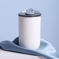 Nerūdijančio plieno kavos puodelis 300 ml puodelis su dangteliu Paprastas izoliuotas kavos puodelis Terminis butelis Karščiui atsparus termosinis puodelis Drinkware 300ml balta