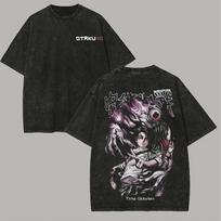 Okkotsu Yuta Jujutsu Kaisen Anime Tshirt Men Women Clothing Gothic Washed T Shirt Summer ONeck Short Sleeve Cotton Tees Tops S