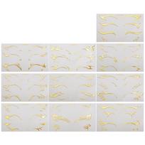10 PCS Glitter Laser Eye Make-up Stickers Aurora Metallic Makeup Patches  Club Night