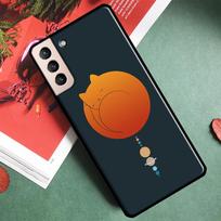 Cat Mount Fuji Japan Wave Landscape Phone Case For Samsung Galaxy S24 Ultra S9 S10 S20 S21 S22 S23 S25 Plus S24 FE Back Cover Galaxy S24