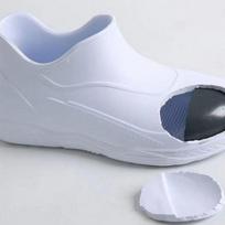 EVA chef shoes non-slip steel head shoes anti-smashing labor insurance shoes light and soft, simple kitchen work shoes labor insurance shoes S Black;38