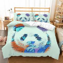 3D Panda Spauda Mada Namų Patalynė Viengulė Dvigulė Lova Didelio Dydžio Pagalvės Užvalkalas ir Antklodės Užvalkalas 2/3 Gabalai Mikropluošto Namų Dekoracija UK Single 135x200cm