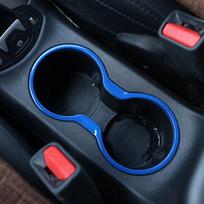 Mano gero automobilio chromo priekinio vandens puodelio laikiklio skydelio dangtelio apdaila, vidinė dekoravimo lipdukai, skirti Jeep New Compass 2017 2018 m. mėlyna