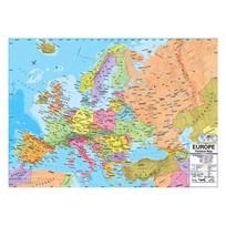1 vnt. Angliška Europos žemėlapis Politinio pasiskirstymo žemėlapis Sienų meno atspaudai Drobės tapyba Svetainės namų dekoras Mokymosi reikmenys 59x42cm auksas