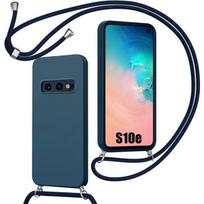 Apsauginis dėklas - BOOLING - Samsung Galaxy S10e - Atsparus smūgiams - Reguliuojama virvelė - Tamsiai mėlynas mėlyna