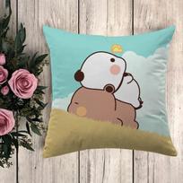 Anime Pillow Bubu Dudu Decorative Pillowcases for Pillows x Cushion Cover x Pillowcase Decor  Car Decoration Sofa 30x30cm smėlis