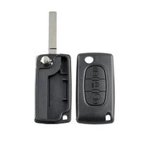 3 mygtukų automobilio nuotolinio valdymo pultelio dėklas, apvalkalas, raktų korpusas, nešlifuotas, Citroen C4 Grand Picasso 2010-2013 m. Tinka C5 2008-2011 m. Priedai