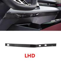 For BMW 5 Series i5 G60 2024 2025 Carbon Fiber Car-styling Interior Center Console Dashboard Panel Lower Strips Sticker Trim LHD