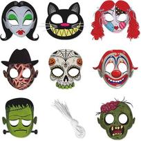Funny Skull Halloween Paper Mask Ghost Cat Ghost Face Mask Scary Paper Cosplay Mask Cosplay Masquerade