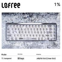 LOFREE 1% Transparent Wireless Bluetooth Mechanical Keyboard