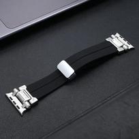 Silicone Soft Band for Apple Watch Ultra 2 49mm 10 46mm 9 8 7 45mm Magnetic Loop Straps for iWatch Series 6 5 4 Se 44mm Bracelet 44mm juoda