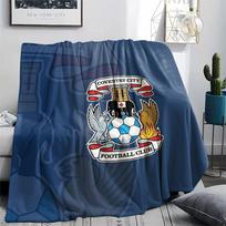 Coventry City FC rašto flanelinis pledas, aukštos kokybės, patogus visais metų laikais, namų dekoras, šiluma ir komfortas, puikiai tinka dovanoms. 80cm x 120cm