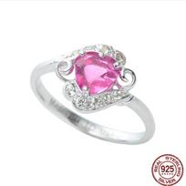 Sailor Moon 925 Silver Tsukino Usagi Ruby Women Ring Anime Fans Cosplay Jewelry for Proposing Marriage Gift resizable
