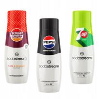 Set of 3 Sodastream Schwip Schwap Cola + PepsMax + 7up Free concentrates