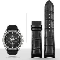 Tissot T035 drugelio plieno sagtelės veršienos odos dirželio apyrankėms Originalios odinės laikrodžio apyrankės lenkta galo pakeitimas 22mm 23mm 24mm 22mm