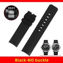 22mm Quick Release fluororubber strap For IWC Marine Timepiece watch band IW376805 IW376803 Curved end soft FKM rubber bracelet 22MM width