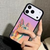 Capa Case for iPhone 17 Air 16 Pro Max 15 Plus 11 13 Mini 14 12 Back Phone Cover Cartoon German Shepherd Dog iPhone 12 Pro Max