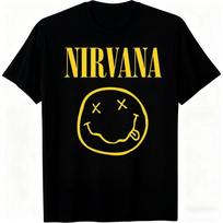 Naujas Nirvana Roko Grupės Vyriškas Medvilninis Marškinėlis Hip-hop Stiliaus Vyriškas ir Moteriškas Oversized Y2K Marškinėlis Laisvas Kasdienis Lauko Gatvės S įvairiaspalvis