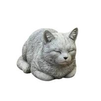 Creative Desktop Decorative Figurine Cat Sculpture for Home Office Table Decoration Indoor Outdoor Use Resin Material Modern Style