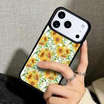 Capa Case for iPhone 17 Air 16 Pro Max 15 Plus 11 13 Mini 14 12 Back Phone Cover Flowers 1 Sunflowers iPhone 11