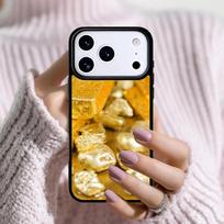 Switzerland Fine Gold Phone Case For Apple iPhone 17 Air 16E 15 14 Plus 13 12 11 Pro Max Mini Funda Cover iPhone 15 Pro Max