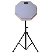 8 Inch Rubber Wooden Drum Practice Pad with Adjustable Stand Silent Practice Drum Pad Practice Training Drum Pad for Beginners pilka