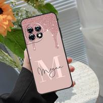 Personalised Name slim liquid glitter For OnePlus 11 8 9 10 Pro 8T 9R 10T 10R Nord 2T CE 3 Lite CE 2 Lite N10 N20 N30 Case Cover OnePlus 10T