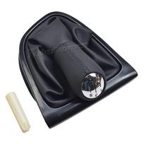 LHD Gear Shift Knob Boot Lever Shifter Manual 5 Speed Leather For Renault Clio 4 IV 2012- Gearbox Handles Lever Change Cover 5R Speed